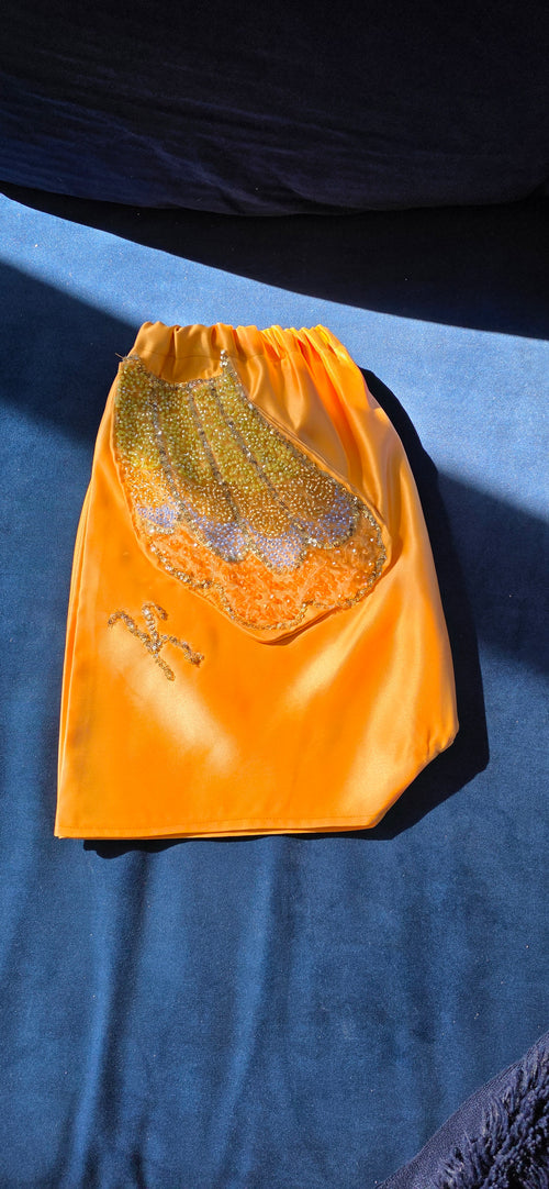 Premium embellished gold shorts